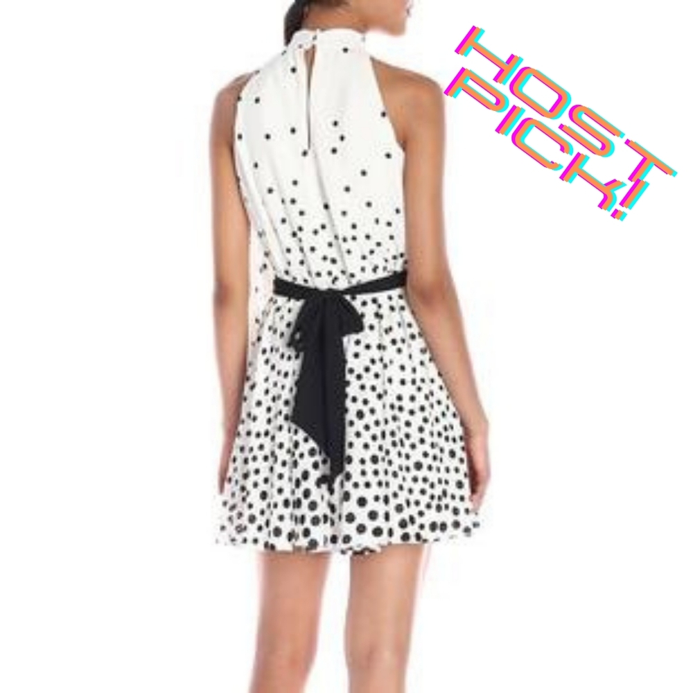 Jessica Simpson Black & White Polka Dot Dress